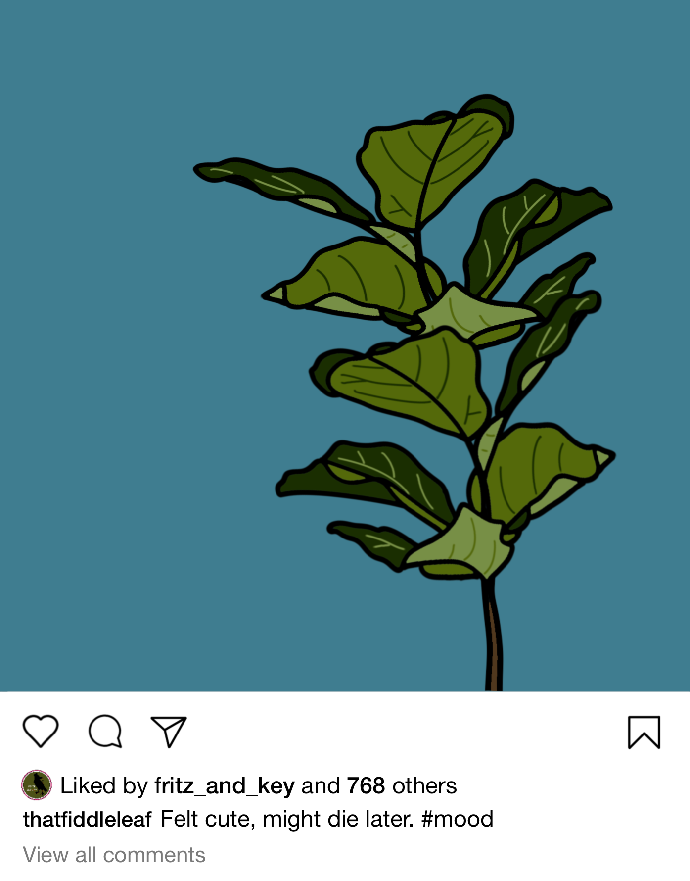 Fiddle Leaf Fig’s Instagram Post Sticker