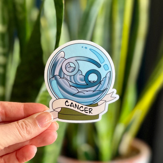 Cancer Crystal Ball Sticker