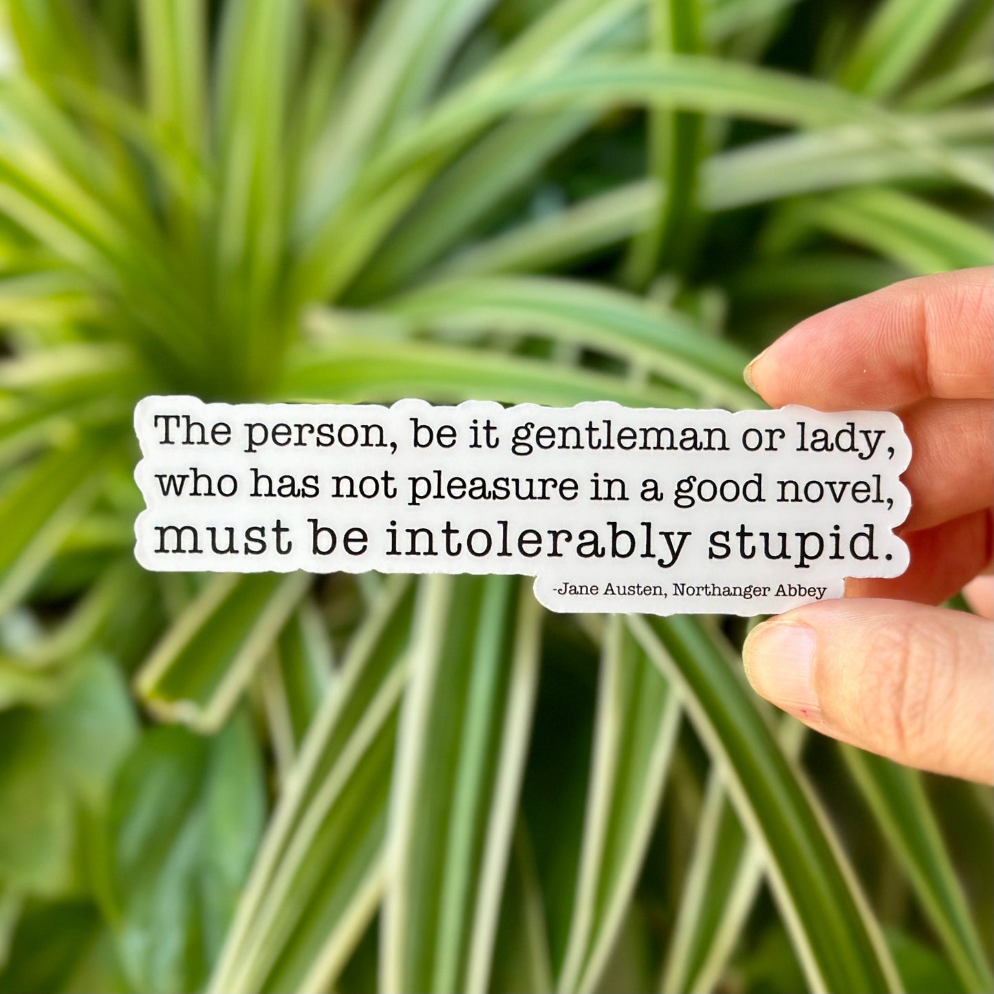 "The pleasure of a good novel" Sticker
