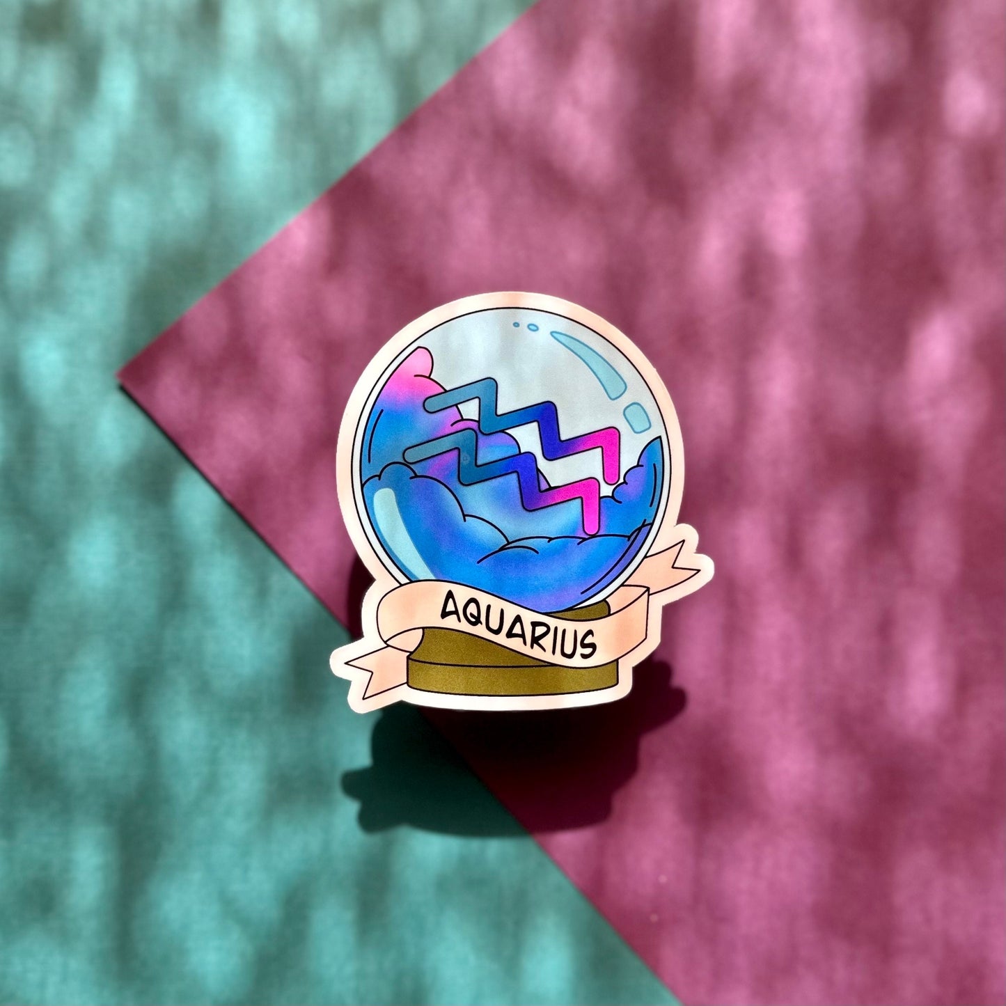 Aquarius Crystal Ball Sticker